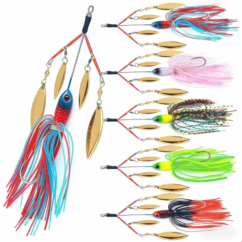 Fishing Lure Blade Bait - 13CM22gLure bait with composite rotating spinner
