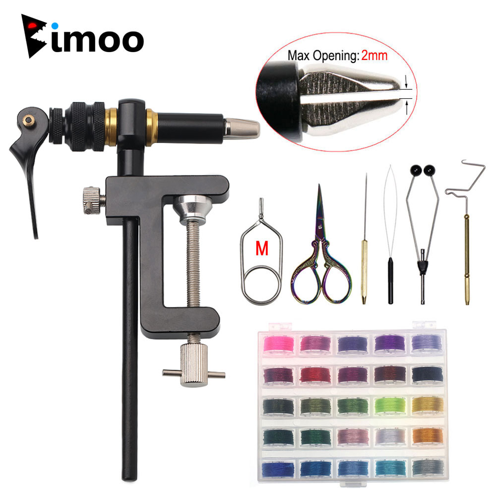 Fishing Lure Making Kit - Bimoo 360° Rotation C-Clamp Fly Tying