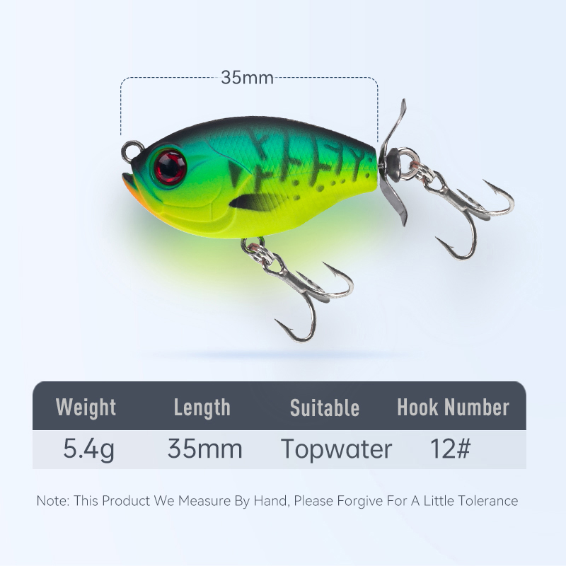 Kingdom Propeller Topwater Pop - Fishing Lure Spoon recension och pris