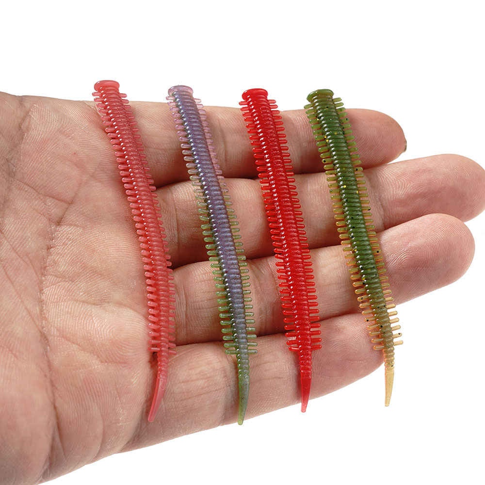 SUNMILE 10pcs Sand Worm Lures  - Fishing Lure Soft Plastic recension och pris