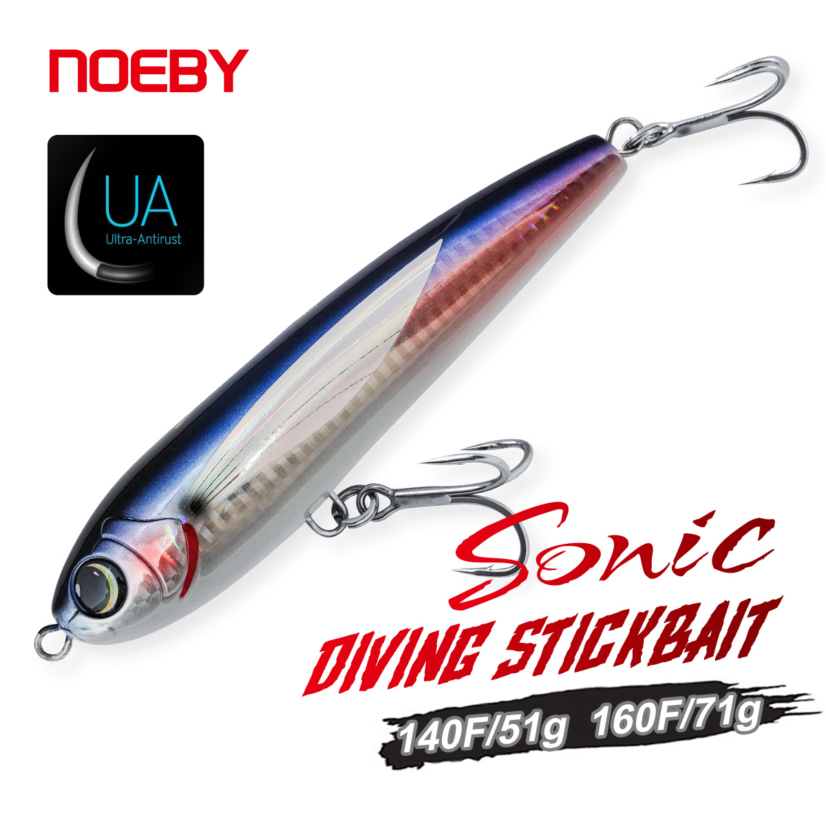 NOEBY Diving Stickbait 140mm 5 - Fishing Lure Buzzbait recension och pris
