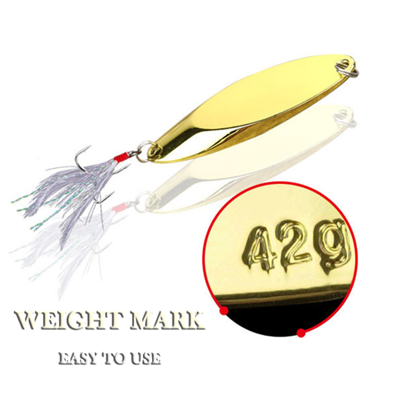1pc 2.5g-35g Metal Spoon Lure  - Fishing Lure Spoon recension och pris
