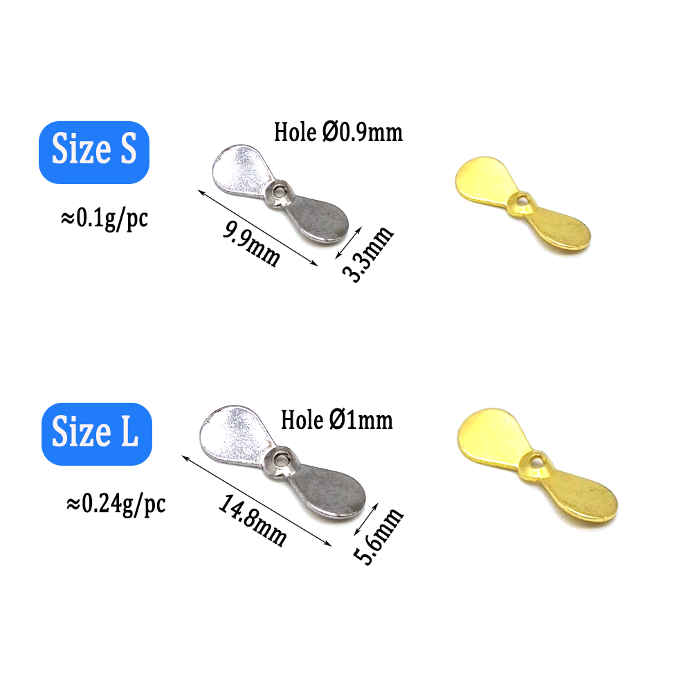 Wifreo 40pcs Turbo Propeller S - Fishing Lure Blade Bait recension och pris