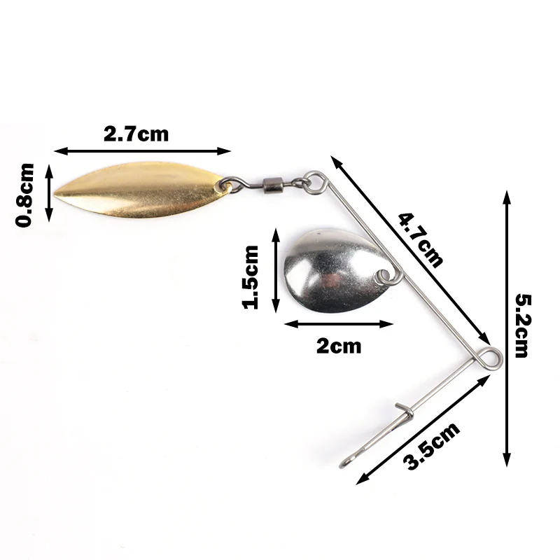 OUTKIT 5pcs 2.5g Spinner Fishi - Fishing Lure Buzzbait recension och pris