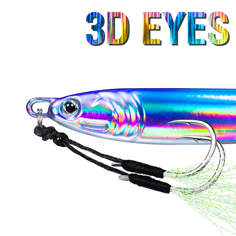 7Pcs 40g 60g 80g 100g Luminous - Fishing Lure Spoon recension och pris