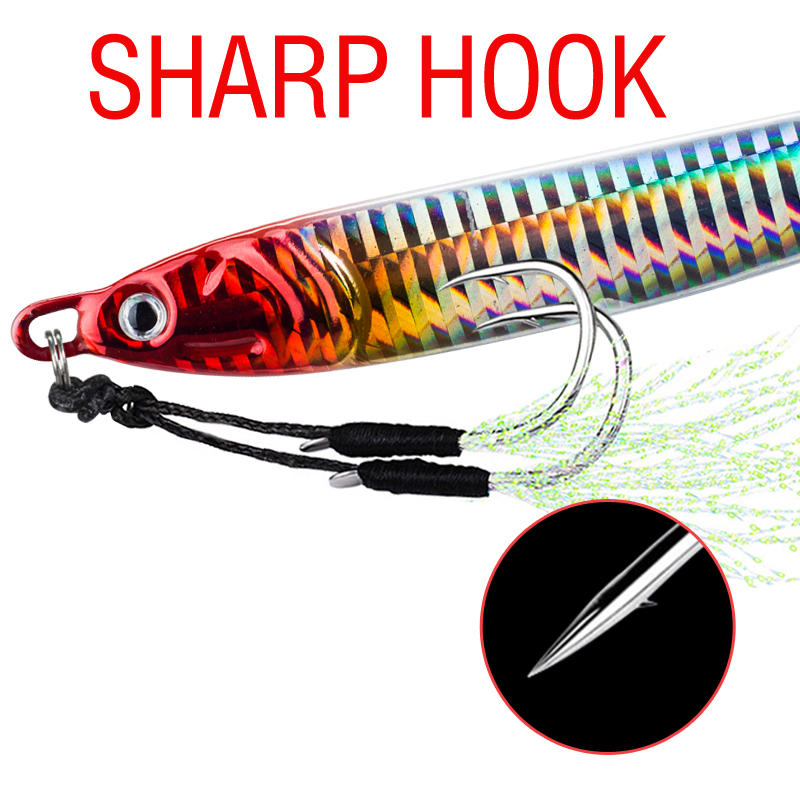 7Pcs 40g 60g 80g 100g Luminous - Fishing Lure Spoon recension och pris