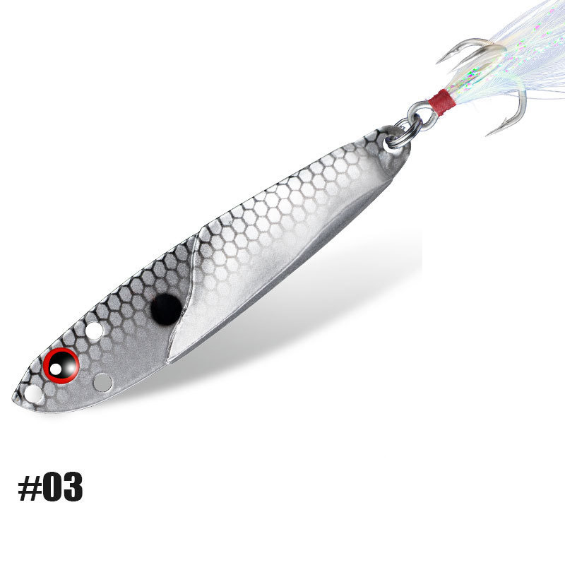 1PC Metal Jig 3D Fish Bait Tac - Fishing Lure Spoon recension och pris