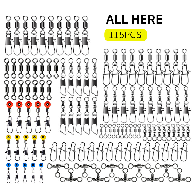 115pcs Fishing Swivel Connecto - Fishing Lure Making Kit recension och pris