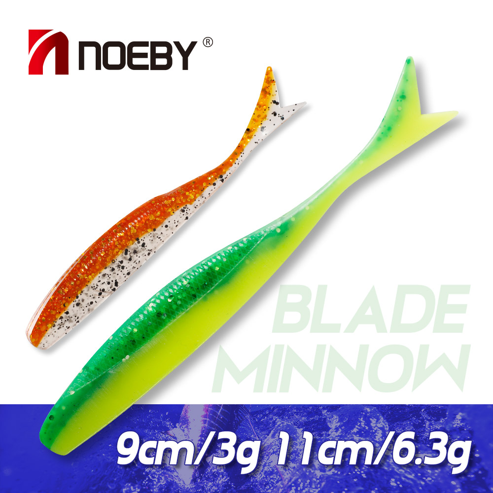 NOEBY Soft Lure Blade Minnow 9 - Fishing Lure Blade Bait recension och pris