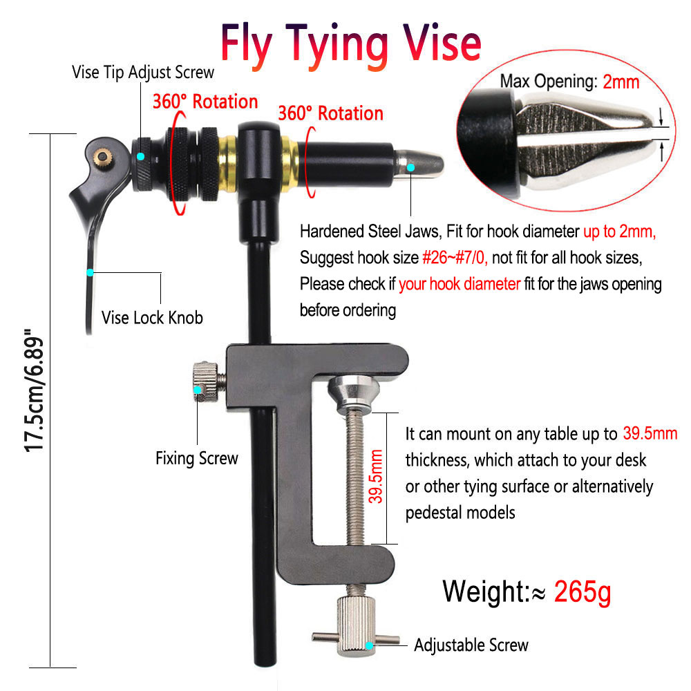 Bimoo 360° Rotation C-Clamp Fl - Fishing Lure Making Kit recension och pris