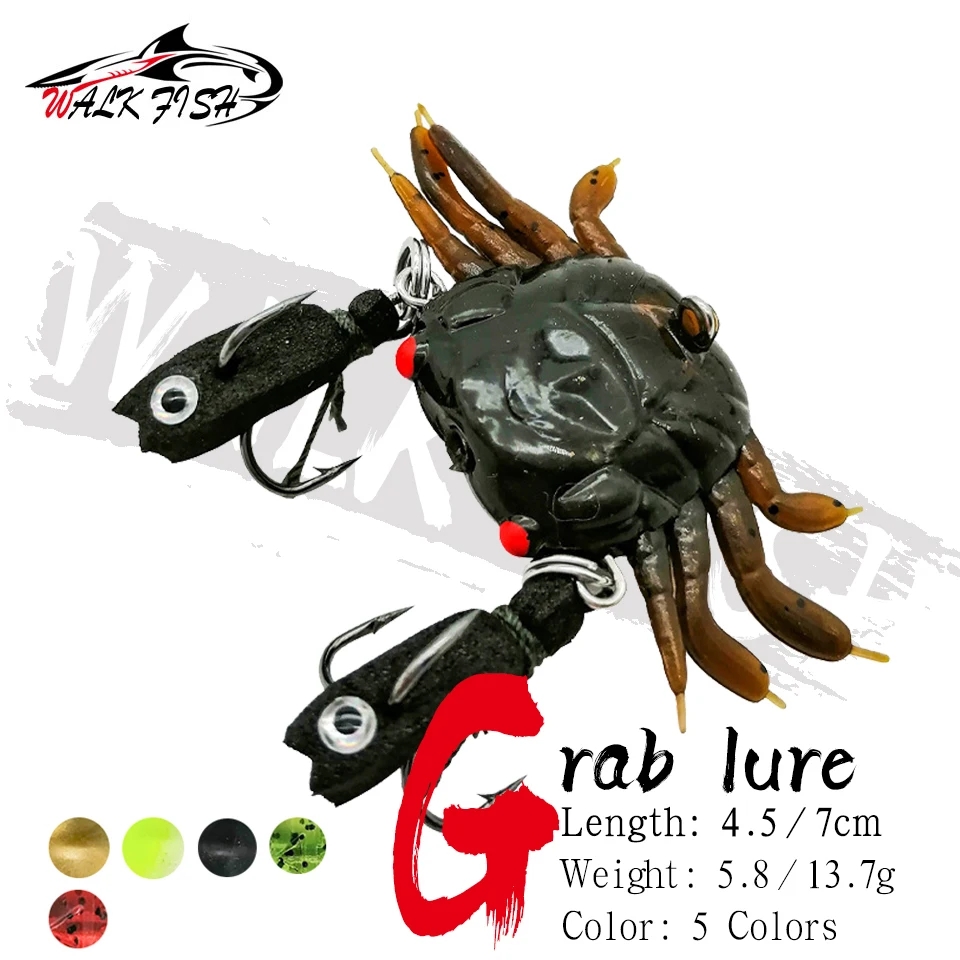 WALK FISH 1PCS Crab Soft Lure  - Fishing Lure Soft Plastic recension och pris