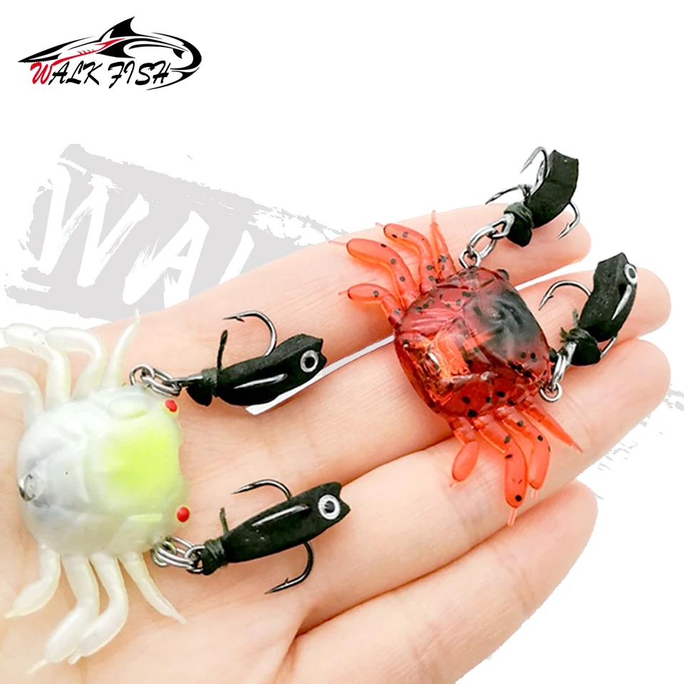 WALK FISH 1PCS Crab Soft Lure  - Fishing Lure Soft Plastic recension och pris