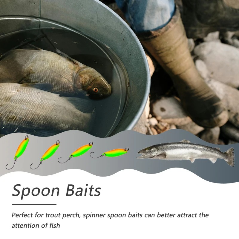 Micro Fishing Lure Metal Spoon - Fishing Lure Blade Bait recension och pris