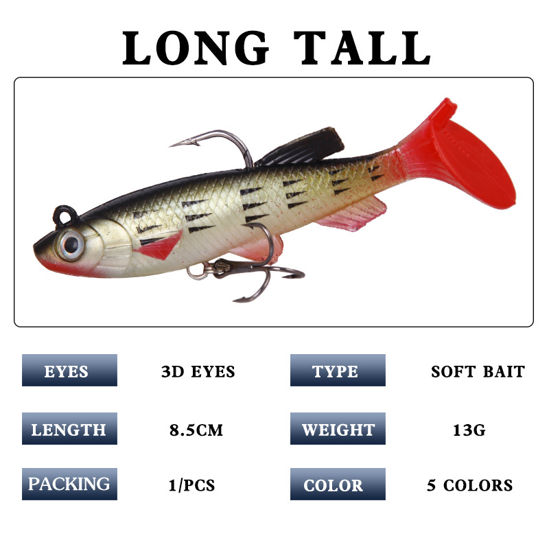 T Tail Soft Bait Soft Lures Si - Fishing Lure Soft Plastic recension och pris